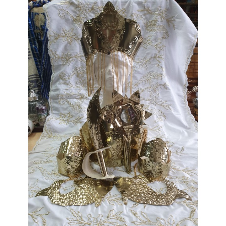 Paramento de metal Dourado - Oxun