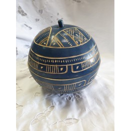 Cabaça Africana - Decorada Azul
