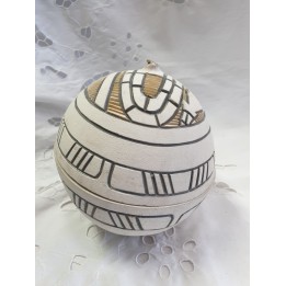Cabaça Africana - Decorada Branca