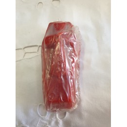 Vela Caixão de Cera Vermelho / Branco