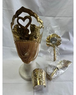 Paramento de metal Dourado - Oxun