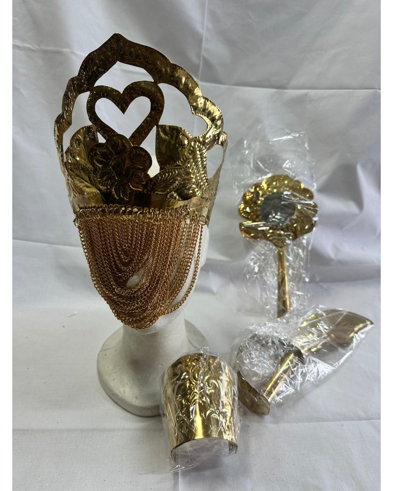 Paramento de metal Dourado - Oxun