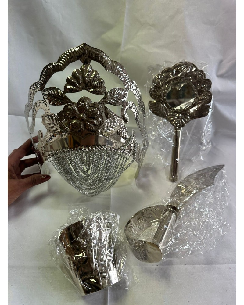 Paramento de Metal Prateado - Yemanjá