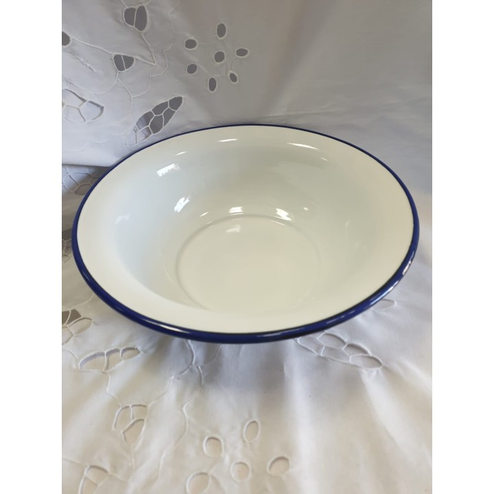 Bacia Ágata 32cm - Rebordo em Azul
